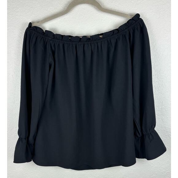 Lulu’s Off The Shoulder Long Sleeved Top - Picture 1 of 6